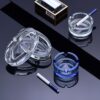 Glass Ashtrays With Ellipse Shape
