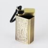 Golden Portable Ashtray With Keychain And Carabiner
