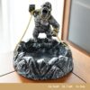 Gorilla Resin Ashtray In Silver Photographed From The Front