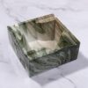 Green Marble Style Square Ceramic Ashtray