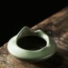 Green Pottery Ashtray Modern Style