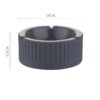 grey large ashtray dimensions