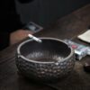 Japanese Cigarette Ashtray Retro Style Black