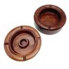Japanese Ebony Wood Ashtrays