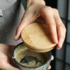 Japanese Outdoor Ashtray With Wooden Lid
