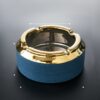 Large Ashtray Blue Ceramic Luxury Design