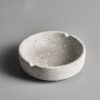 Large Cement Ashtray With 2 Cigarette Slots