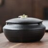 large Ceramic Ashtray With Lid product photo 3