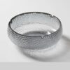 Large Glass Ashtray With Lid Gray