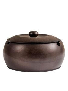 Wood Ashtray With Lid For Outdoor