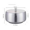 large Stainless Steel Ashtray With lid product dimensions