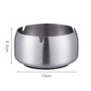 large Stainless Steel Ashtray Without lid product dimensions