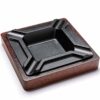 large Wooden Square Ashtray For Cigar and Cigarette