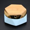 Light Blue Outdoor Ashtray With Lid
