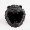 Lion Ashtray Black Ceramic