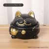 Lucky Cat Ashtray Black