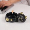 Lucky Cat Ashtray With Lid Suitable For Outdoor
