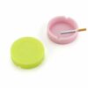 Luminous Silicone Ashtray - green and pink