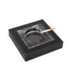 Luxury Crystal Glass Cigarette Ashtray With Leather