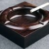Mahogany Wood Ashtray For Cigarette
