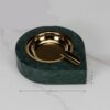 Marble Ash Tray Green
