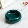 Marine Green Ceramic Ashtray Without Lid