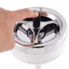Metal Ash Tray Stand With Rotating Lid