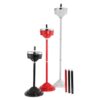 Metal Ashtray Stand In Black Red And White Variations