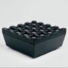 Metal Outdoor Ashtray With Lid Black Grid 16 Holes