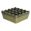 Metal Outdoor Ashtray With Lid Square Grid 16 Holes