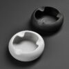 modern ashtray in white and black