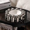 Modern Ashtray Silver Ceramic