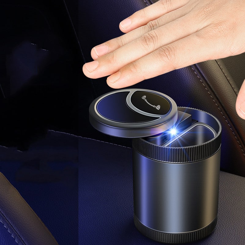 Modern Car Ashtray With LED Light - Different Colors