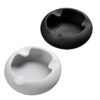 modern ceramic ashtrays on white background