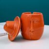 Orange Ceramic Funny Ashtray For Patio