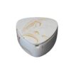 Outdoor Ashtray With Lid Cement White And Golden