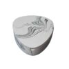 Outdoor Ashtray With Lid Cement White Gray