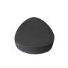 Outdoor Ashtray With Lid Modern Cement Black Triangular