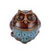 Owl Ashtray Cute Blue Ceramic Ash Tray
