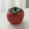 Persimmon Fruit Ceramic Ashtray With Cover