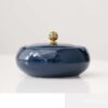 Photo 2 Ceramic Ashtray In Dark Blue