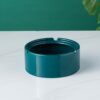 Plain Green Ceramic Ashtray