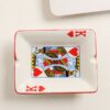 playing cards ashtray photographed from top