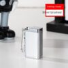 Pocket Ashtray Metal Silver With Key Chain
