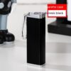 Pocket Ashtray Portable Tall Metal Ash Tray Black