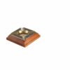 product photo 6 square wood cigar ashtray