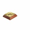 product photo 8 square wood cigar ashtray golden version
