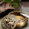 Pure Copper Ashtray Household Living Room Ashtray New Chinese Ashtray
