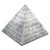 Pyramid Ashtray with closed lid in silver