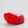 Red Piggy Ceramic Ashtray